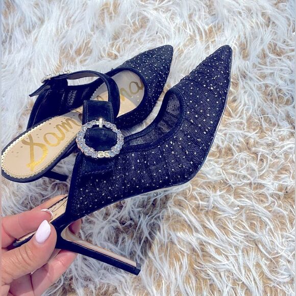 Sam Edelman Shoes Halo Fabric Pointed Sz 9 - Picture 8 of 9